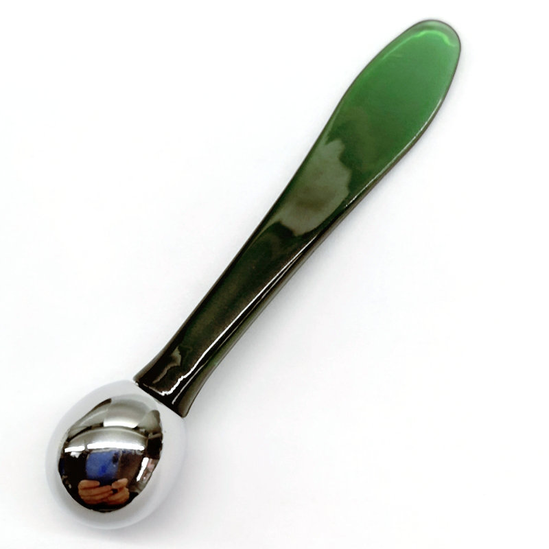 Creme para os olhos rolo de massagem rosto maquiagem facial colher colher rosa ouro mini metal aço inoxidável espátula cosmética Creme para os olhos rolo de massagem rosto maquiagem facial colher colher rosa ouro mini metal aço inoxidável espátula cosmética