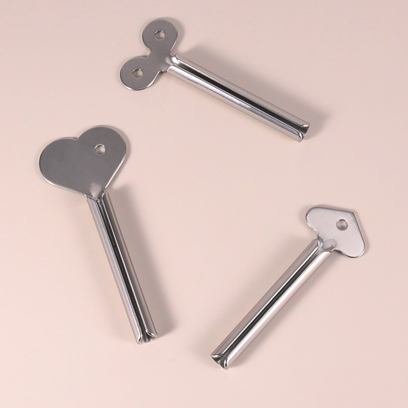 Espremedor de tubo de pasta de dente chave, espremedor de tubo de aço inoxidável, espremedor de tubo de metal, chave