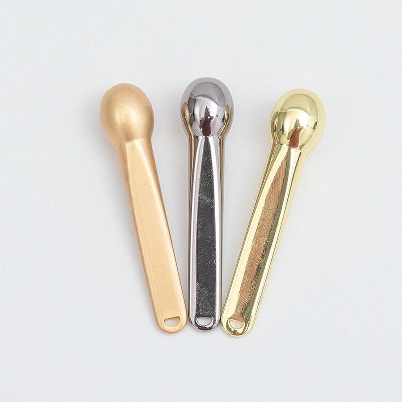 Metal creme para os olhos massagem varas espátulas cosméticas máscara facial colher mistura espátula colher anti rugas liga maquiagem ferramentas