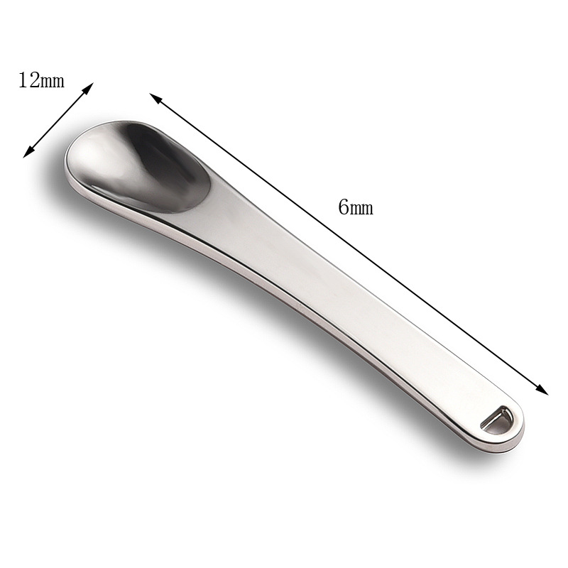 Mini espátula de mistura de maquiagem espátula de colher cosmética de metal Mini espátula de mistura de maquiagem espátula de colher cosmética de metal