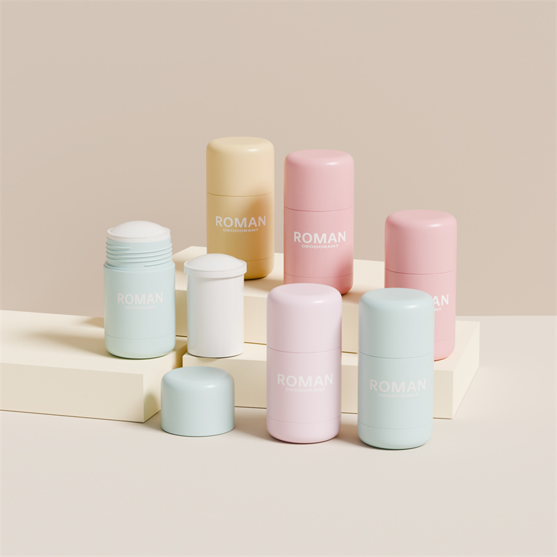 Recipiente plástico vazio da vara do desodorante dos cuidados com a pele 30g 50g com a garrafa de empacotamento recarregada da garrafa Recipiente plástico vazio da vara do desodorante dos cuidados com a pele 30g 50g com a garrafa de empacotamento recarregada da garrafa