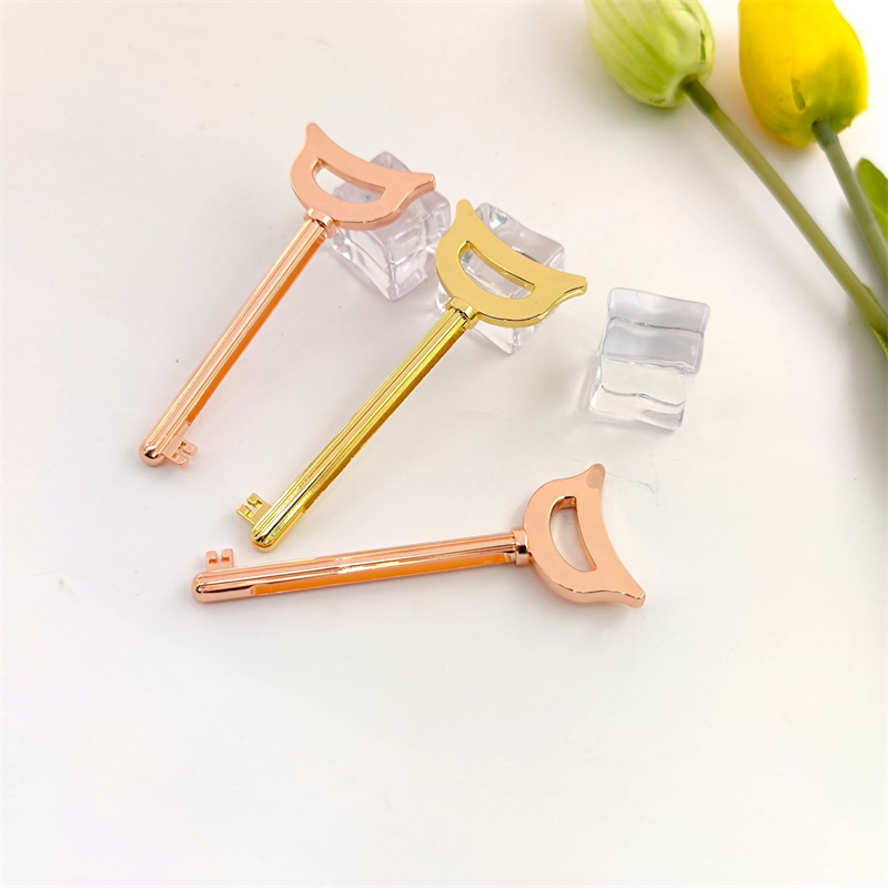 Design exclusivo do espremedor de tubo de liga de zinco em formato de chave para creme dental, cosméticos, creme colorido Design exclusivo do espremedor de tubo de liga de zinco em formato de chave para creme dental, cosméticos, creme colorido